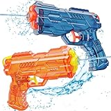 Wasserpistolen Set 2 Stück Wasserspritzpistole Spritzpistole Kinder Wasserpistole GroßE Reichweite...