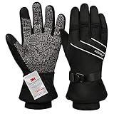 BIKINGMOREOK Winterhandschuhe,-30°F 3M Thinsulate Skihandschuhe Wasserdicht Warme Touchscreen...