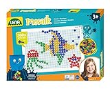 Lena 35626 - Mosaik Steckspiel Set, Steckmosaik mit 260 transparente Stecker, Mosaikstecker Ø 10...