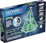 Geomag Glow Recycled 60 Stück Magnetisches Spielzeug für Kinder, Geschenk für Jungen und Mädchen...