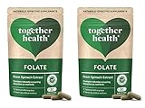 Folat aus Spinat, natürliche Alternative zu Folsäure, 400 mcg, vegan, hergestellt in...