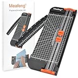 Meafeng® Papierschneider A4 mit 2 Klingen Papier Schneidemaschine Schneidegerät Papier Cutter mit...