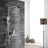 ANXYYDS Duschsystem Thermostat regendusche Duschset mit Brausethermostat- mit Regenbrause,...