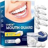 UNIEDI Mouth Guard, Knirscherschiene Für Nacht, 2 Größen, 4 Formbare Mundschutz zum...