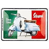 Nostalgic-Art Retro Blechschild, 15 x 20 cm, Vespa – Since 1946 – Geschenk-Idee für...