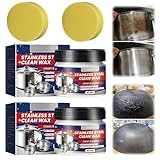 TZQFROCE Stainless Steel Stain Cleaning Wax Edelstahlreiniger 3 In 1 Stainless Steel Cleaning Paste...