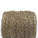 5 m Kette antik Bronze 3 x 4 mm Gliederkette von Vintageparts, DIY-Schmuck