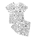 QJDFLL Jungen 164 Kinder DIY Handbemalte Kurzarm T-Shirt Shorts Set Ausmal- -Sets für Mädchen zum...