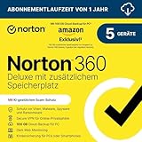 Norton 360 Deluxe mit extragroßer Backup-Kapazität – Amazon Exklusiv* 50GB zusätzlicher...
