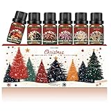 Ätherische Winteröle: 6x10ml Ätherische Öle Weihnachten für Diffuser & Kerzen | Gingerbread,...