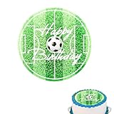 Gleevio Essbare Tortenaufleger Fussball,Esspapier Tortendeko Fussball 20x20cm,Kuchen Deko Fußball...
