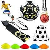 Fußball Kicktrainer Fußball Trainingsset Fußball Kick Trainer mit 10 Fussball Hütchen Fußball...