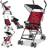 KIDIZ® Kinderwagen CITY Buggy Kinderbuggy klappbar Sportwagen Faltbar 360° 4-Zoll-Räder Inkl....