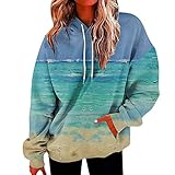 Damen Kapuzenpullover Hoodie, Pullover Damen Hoodie Winter, Baumwolle Sweatshirt Weiche Katzenpulli...