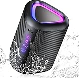 aowoka Bluetooth Lautsprecher mit Licht, 2025 Musikbox Tragbarer Box, Bluetooth 5.4, 30 St,...