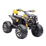 HOMCOM Elektro-Quad 12V Kinderquad mit Scheinwerfer, Kindermotorrad mit USB-Anschluss,...