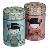 Eigenart Casa New Little Geisha 2er Set Metalldose rund mit Steckverschluss und einer Füllmenge von...