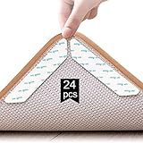 Adispotg Teppichgreifer Antirutschmatte, 24 Stück doppelseitige Anti-Curling Rug Gripper,...