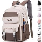 KESUDE Schulrucksack Mädchen Teenager, Groß Schul Rucksack Multi-Tasche Wasserdicht Schulranzen...