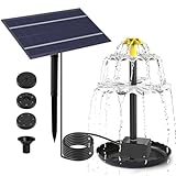 Solar Teichpumpe Für Außen, Springbrunnen Garten Solar, Solar Gartenbrunnen, Vogeltränke Balkon,...