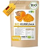 Bio Kurkuma Pulver I Kurkuma Pulver Bio I Kurkumapulver aus kontrolliert biologischem Anbau I...