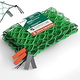 CargoVA® Anhängernetz 1,5x2,2M [DEKRA Geprüft] – Anhängernetz mit Gummiseil und Eckmarkierung...