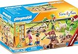 PLAYMOBIL Family Fun 71191 Erlebnis-Streichelzoo mit Spielzeugtieren, Spielzeug für Kinder ab 4...