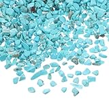 Hohopeti 2 Beutel Türkis Dekosteine 5 7mm 100g Naturstein Aquariumzubehör Schmucksteine für...