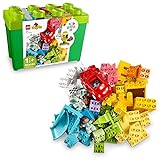 LEGO DUPLO Classic Deluxe Brick Box 10914 Starter Set with Storage Box, Great Educational Toy for...