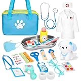 BBWELL Arztkoffer Kinder Holz Doktorkoffer,Medizinisches Spielzeug,echtes...