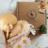 BATABA Geschenkset Spa Relax Herz aus Holz mit Zubehör Wellness und Selbstpflege Geschenk für...