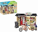 PLAYMOBIL Country 71250 24-Stunden-Hofladen, Fahrrad mit Anhänger, Lebensmittelladen für den...