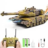 Hitish RC Panzer mit Schießfunktion für Kinder Erwachsene, 2,4G Ferngesteuerter Armee Tank...