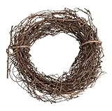 NaDeco Clematis-Kranz in Natur, Durchmesser ca. 10cm | Mühlenbeckia-Ring | Deko-Kranz | Naturkranz...