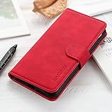 BellaCase Robuste praktische LG Velvet Klapphülle mit Handytasche, Rot