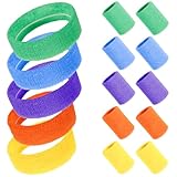 Yamitora 15 Stück Schweissband Set 80er Jahre Schweissband, Neon 80er Jahre Stirnband Outfit 5...