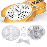 Souong Zubehör-Set für Resonator-Gitarre, mit Soundhole Steg, Spinnen, Resonatorkegel,...