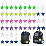 folaoerrr 48 Stück Reflektoren Kinder, Sicherheits Reflektor, Stern Anhänger, Kinder...