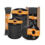 Abma Cord Paracord 550 4mm 15M 100% Nylon Seil Typ III Schnur mit 7 Kern für Basteln, Camping,...