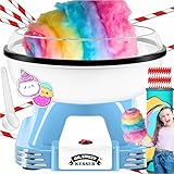 KESSER® Zuckerwattemaschine Set für Dein zuhause - Mit 30x Zuckerwatte Stäbchen & Messlöffel -...