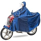 Regenmantel mit Kapuze, Unisex, für Erwachsene, für Fahrrad, Motorrad, Roller