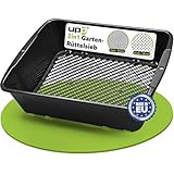 UPP Gartensieb 2-in-1 | Rundsieb mit Einstellbarer Machengröße | Sieb, Erdsieb, Sandsieb Alles in...