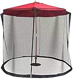 RAGOPILEN Parasol Mosquito, Gartenschirm Moskitonetz Abdeckung Schwarz 275x230cm
