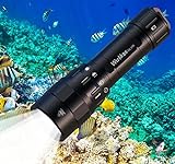Wurkkos DL10R Tauchlampe, 4500 Lumen Unterwasser Taschenlampe Eingebauter USB-C-Ladeanschluss,...