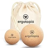 Ergotopia Faszienball aus antibakteriellem & langlebigem Kork, umweltfreundlicher Massageball zur...