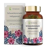 Schwarzkümmelöl Kapseln mit Vitamin E Naturbelassen und Kaltgepresst Schwarzkümmelöl 1000mg pro...