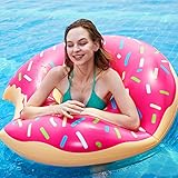 Schwimmring Erwachsene, Donut Schwimmring Schwimmring Großes Aufblasbarer, Sommer Wasser Spielzeuge...