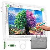 Phylosal Wiederaufladbares A3-Lichtpad mit Tragetasche, ultradünner magnetischer...