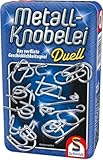 Schmidt Spiele 51206 Metall-Knobelei Duell, Reisespiel, Blau