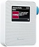 BLAUPUNKT PIB 100 Steckdosen Internetradio, WLAN Empfang, großes Farb-Display, Steckdose Digital...